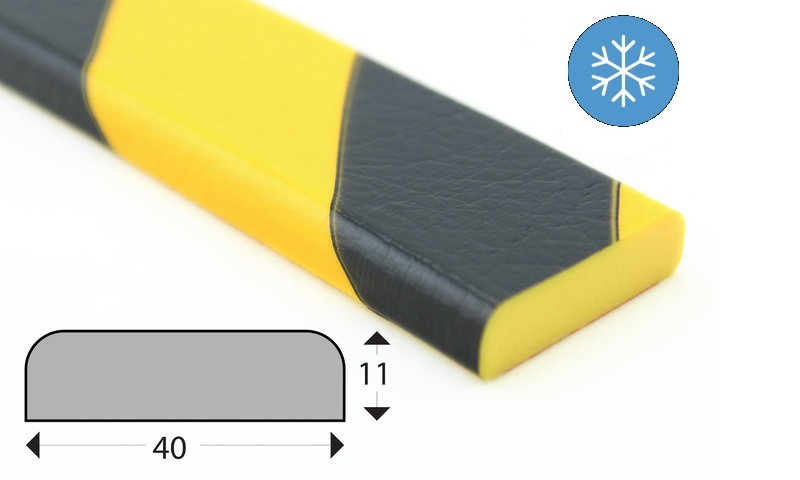 Elastyczny mrozoodporny profil ostrzegawczo-ochronny KNUFFI typ F (1000 mm)